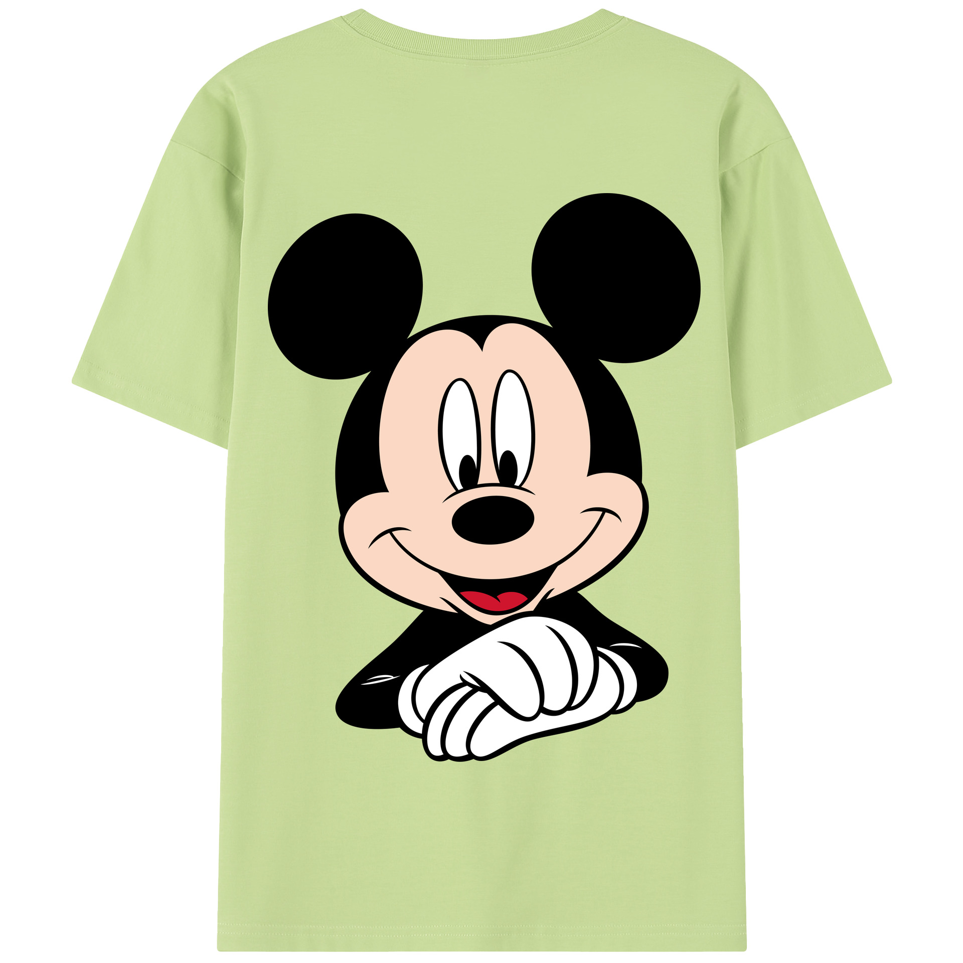 （画像用） ミッキーマウス Mickey Mouse 綿100％半袖Tシャツ（背面プリント）